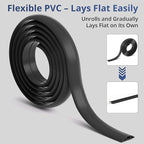 ZhiYo 3.6ft Cord Covers for Wires on Floor, Cord Hider Floor Hide Extension - Image 7