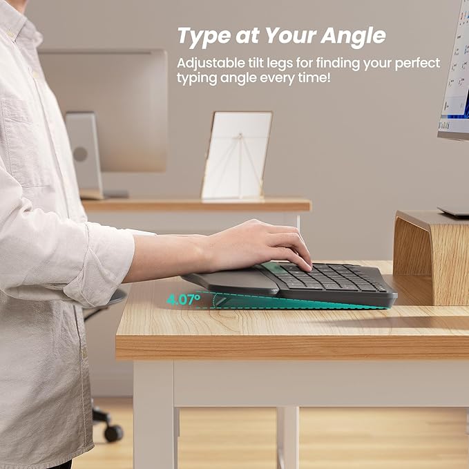 Nulea Wireless Ergonomic Keyboard, Split Keyboard - Image 6
