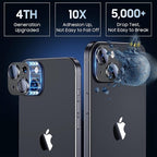 Uyiton for iPhone 15/iPhone 15 Plus Camera Lens Protector, Metal Tempered Glass - Image 2