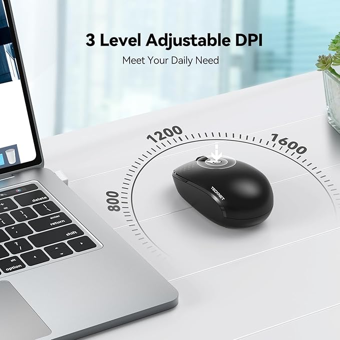 TECKNET Wireless Mouse, 2.4G Quiet Computer Mouse - Image 5