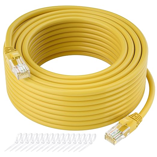 Cat5e Ethernet Cable 150 FT, Long Cat 5e Internet Cable, Standard RJ45 Connector by Kxable