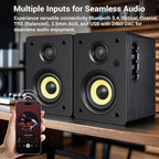 Sanyun SW206 80W Active Dual-Mode Bookshelf Speakers, 4” Studio Monitor & HiFi - Image 3