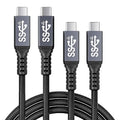 2pack USB c Cable 3.3FT, usbc to usbc 3.1, 10gbps Data Transfer USB-c Video 4K by HOTUTUKI