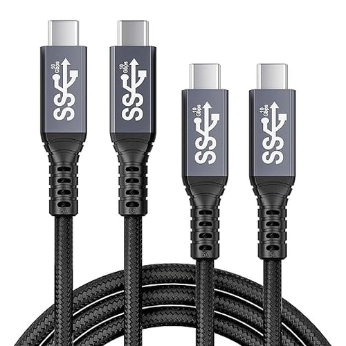 2pack USB c Cable 3.3FT, usbc to usbc 3.1, 10gbps Data Transfer USB-c Video 4K by HOTUTUKI