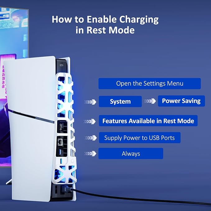 NexiGo PS5 Slim Silent Enhanced Cooling Fan - Image 7