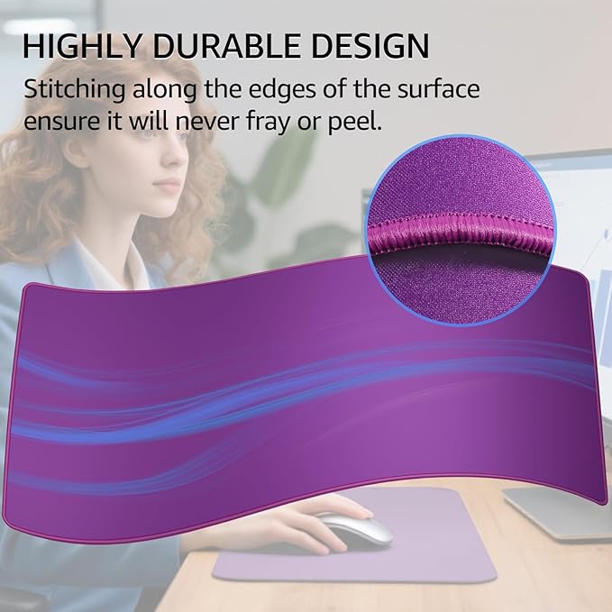 KTRIO Large Gaming Mouse Pad Desk Mat, Superior Micro-Weave Cloth, Non-Slip - Image 4