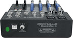 Rockville ROCKMIX 8 Channel Mixer, USB Recording Interface, Compressor - Image 6
