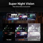 12" 4K UHD Mirror Dash Cam Front and Rear - Image 4