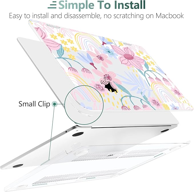 TWOLSKOO Compatible with M4 MacBook Air 15 inch Case 2025-2023 Released Model - Image 3