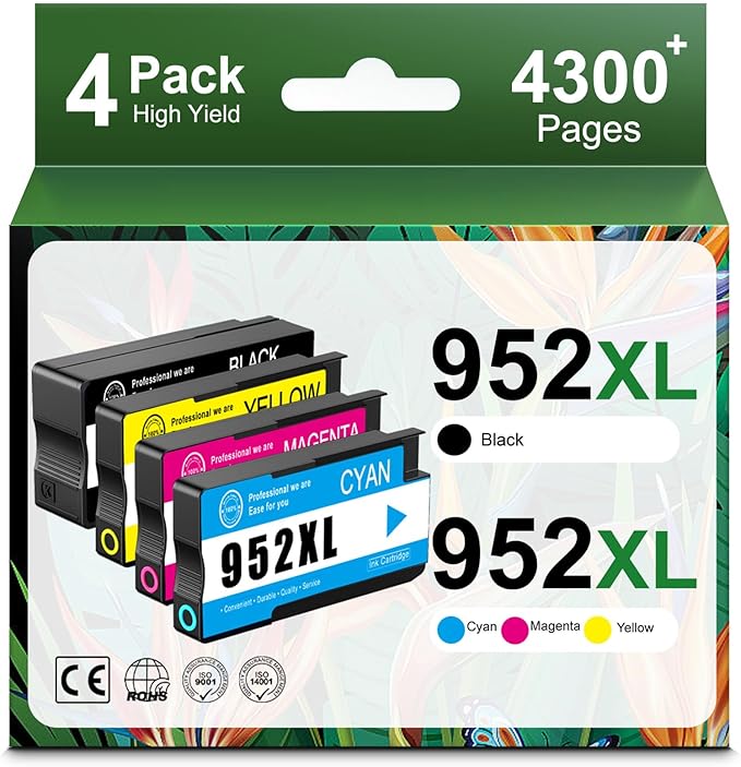 952XL High Yield Ink Cartridges Combo Pack Replacement by ATSMAKE