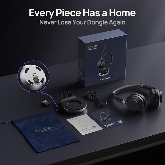 Wireless Headset, Mute Button - Image 6