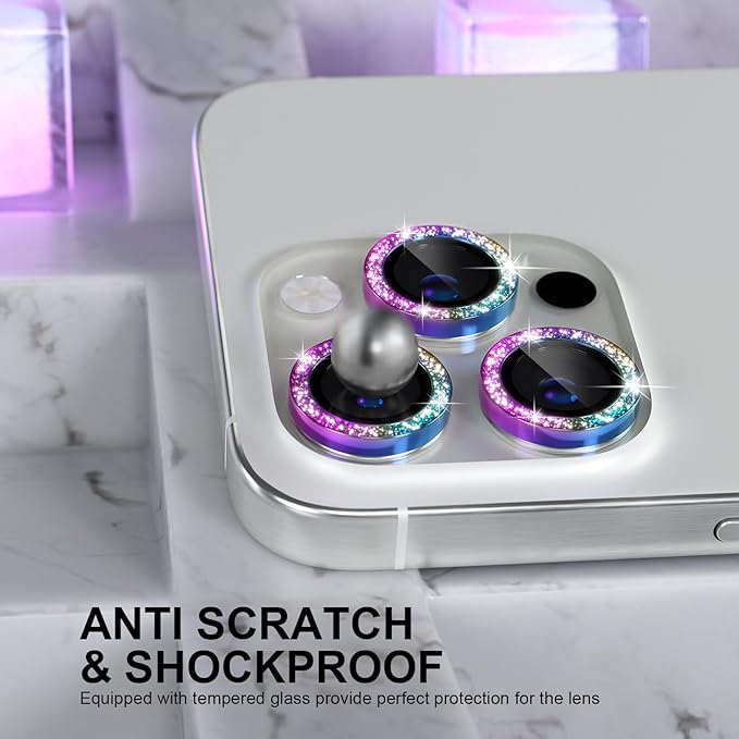 Choiche Compatible for iPhone 16 Pro/iPhone 16 Pro Max Camera Lens Protector - Image 2