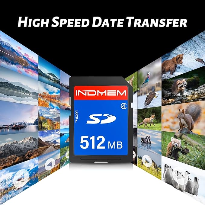INDMEM SD Card 512MB, 6 Packs Class 4 512MB Flash Memory Card MLC Standard - Image 5