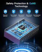 MEKIOJEO 12 Ports Aluminum Alloy 380W Charging Station Fast USB C Charger Block - Image 5
