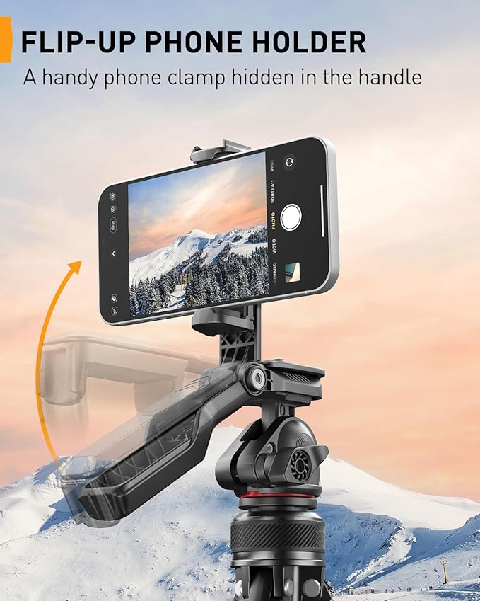 Perlegear Camera Tripod, 60″ Portable and Height-Adjustable, Travel Tripod - Image 3