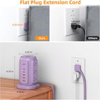 AiJoy Flat Plug Power Strip Tower - Image 5