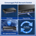 11-Port PoE Gigabit Switch, 8 PoE+ Port, 2 Gigabit Uplink, 1 SFP Port, 120W AI - Image 9