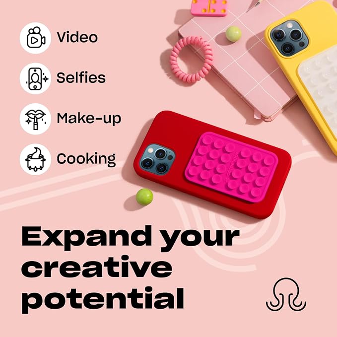 Classic - Silicone Suction Phone Case Adhesive Mount - Hands-Free, Strong Grip - Image 5
