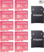 JUANWE 16GB Micro SD Card 10 Pack microSDHC Memory Card by JUANWE