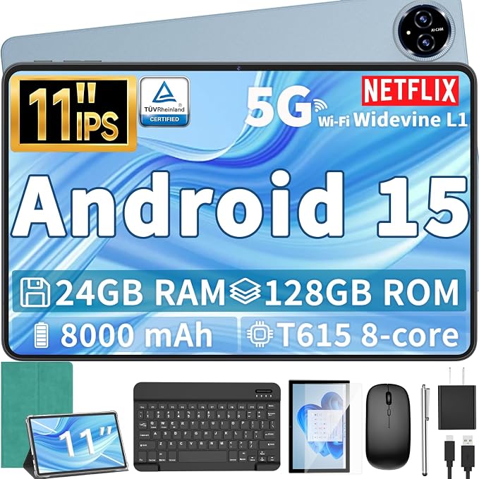 Android 15 Tablet, 11 inch Tablet by QDDQ
