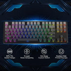Redragon K707 PRO GB 80% Gasket RGB Gaming Keyboard, 3-Modes Wireless TKL - Image 2