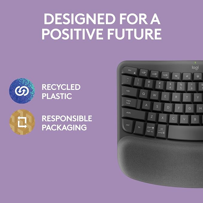 Logitech Wave Keys Wireless Ergonomic Keyboard - Image 9