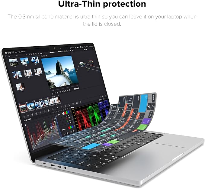 JCPal Davinci Resolve Shortcut Guide Keyboard Cover - Image 3