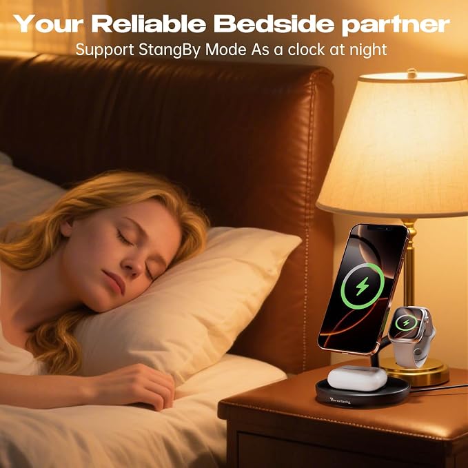 Magnetic Charger for iPhone Charging Station, Mag-Safe Phone Charger for iPhone - Image 5