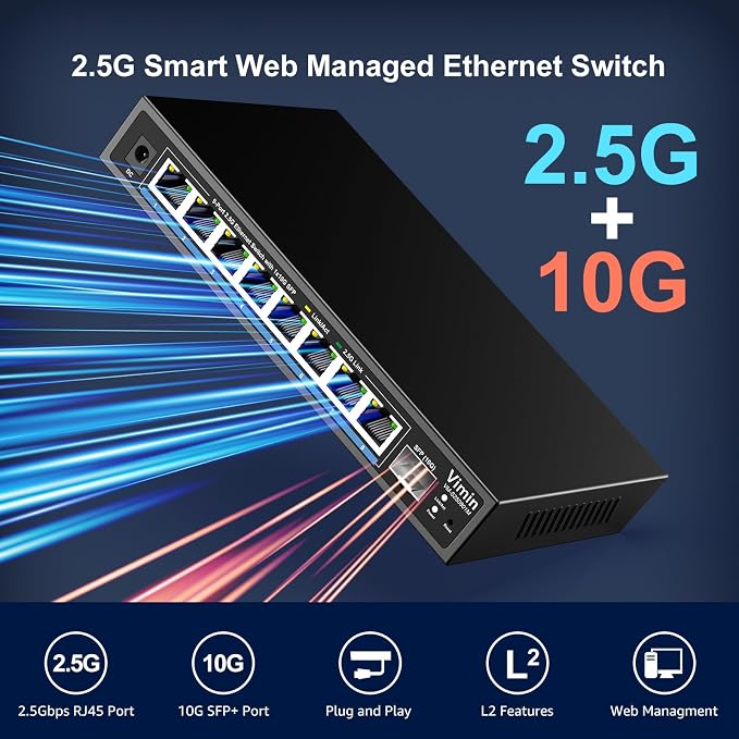 8 Port 2.5G Web Managed Ethernet Switch - Image 3