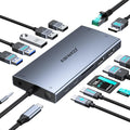 USB C Docking Station Dual Monitor by ABIWAZY