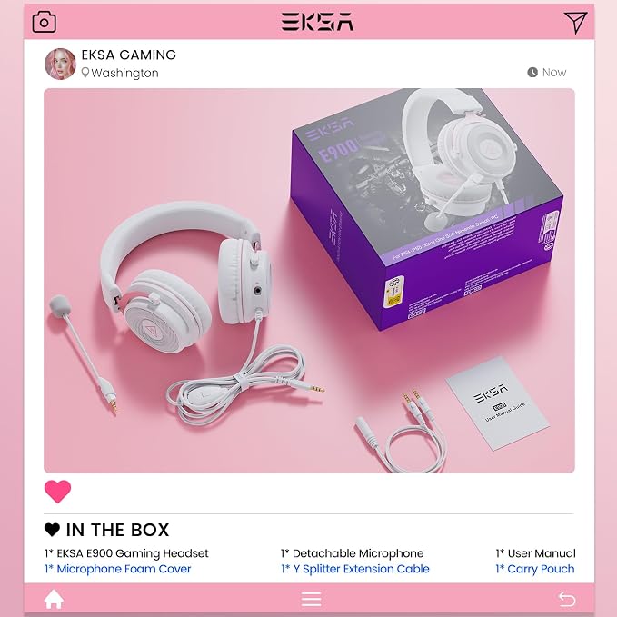 EKSA E900 Headset with Microphone - Image 8