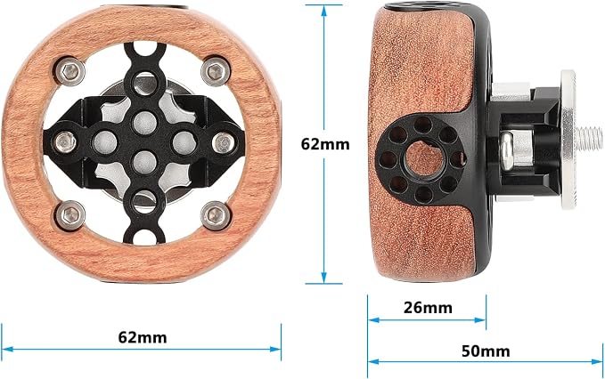CAMVATE Round Hand Wheel with M6 Rosette Mount - Image 2