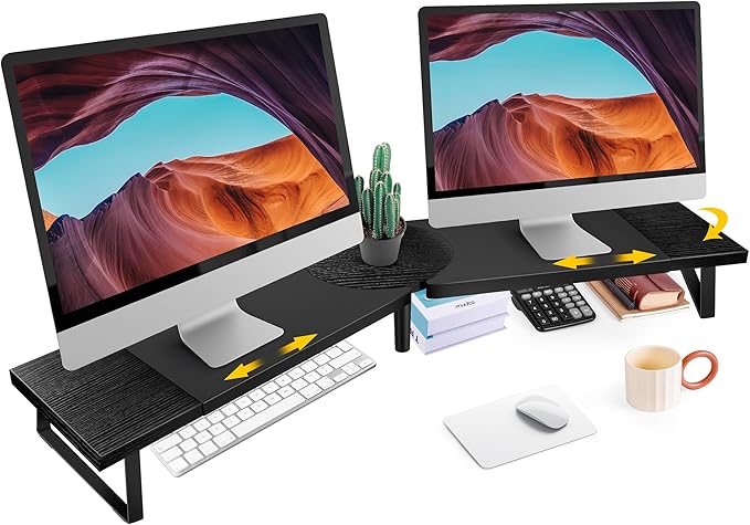 Across-Star Dual-Monitor Stand for Desk by Acorss-Star