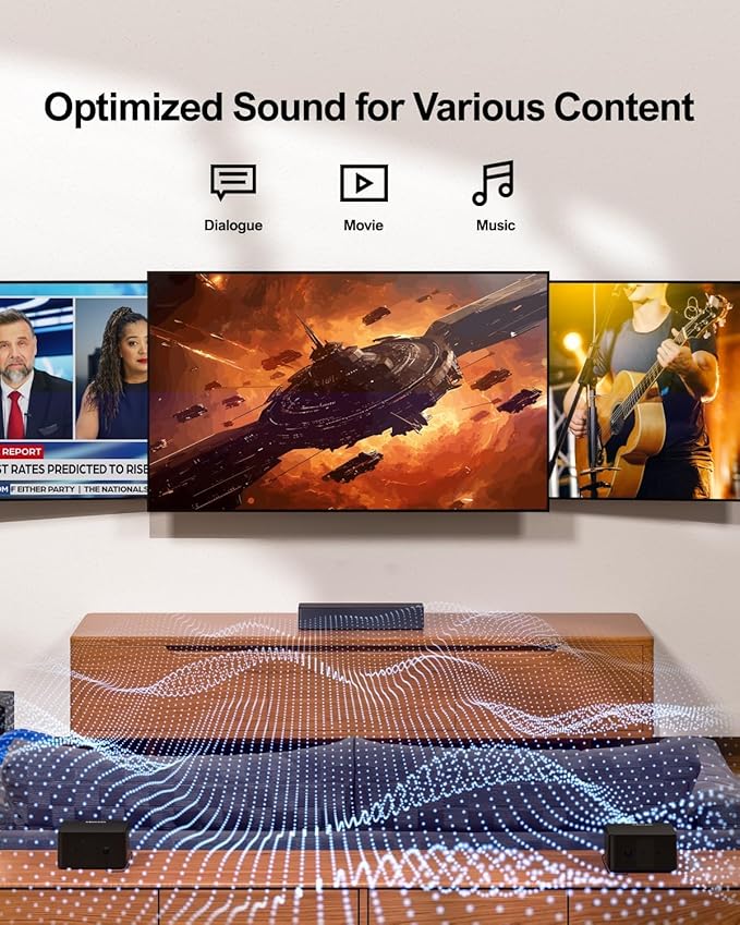 ULTIMEA 5.1 Virtual Surround Sound Bar, 320W Home Theater Surround System - Image 7