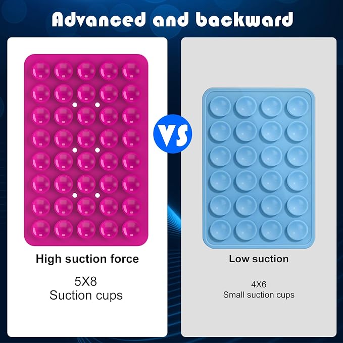 2PACK Silicone Double Sided Suction Phone Case Mount, Detachable Hands Free & - Image 4