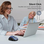 TECKNET Wireless Mouse Silent 4800 DPI Computer USB A & Bluetooth Mouse 6 - Image 5