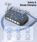 6 IN 1 Fast Charging Station for Multiple Device【Durable & Safe Charging】6 - Image 3