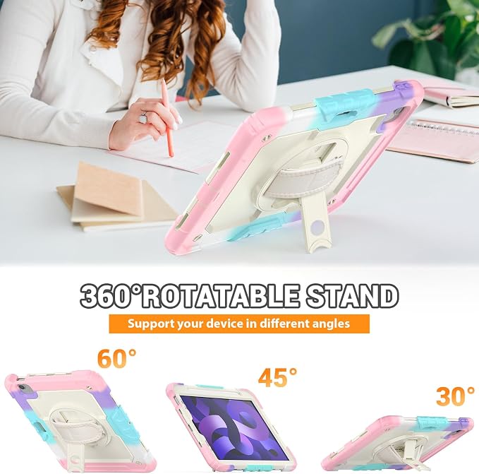 SEYMAC for iPad Air 5th/ 4th Generation Case 10.9", Full-Body Shockproof - Image 4
