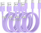 Car Carplay Cable for iPhone 17 16 15 Charger Cord, 3/3/6/6FT USB A to USB C by Cabepow