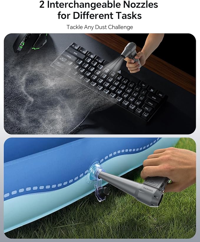 Compressed Air Duster, 300000RPM Powerful Electric Air Duster Rechargeable - Image 3
