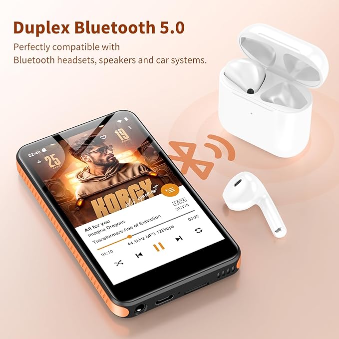160GB MP3 Player with Bluetooth WiFi, Android 13 MP3 & MP4 Players with 4" - Image 4