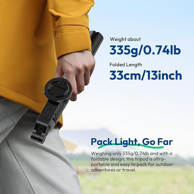 ULANZI TT88 Magnetic Tripod for iPhone, 2-in-1 Phone Clip & Dual Cold Shoe - Image 9