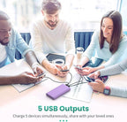 Portable Charger 38800mAh, LCD Display Power Bank, 5 USB Outputs Battery Pack - Image 6