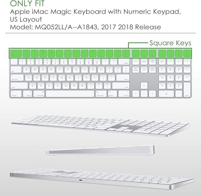 Allinside Ombre Blue Cover for Apple iMac Magic Wireless Keyboard - Image 2