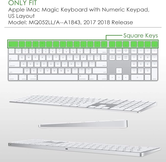 Allinside Transparent Cover for Apple iMac Magic Keyboard - Image 2