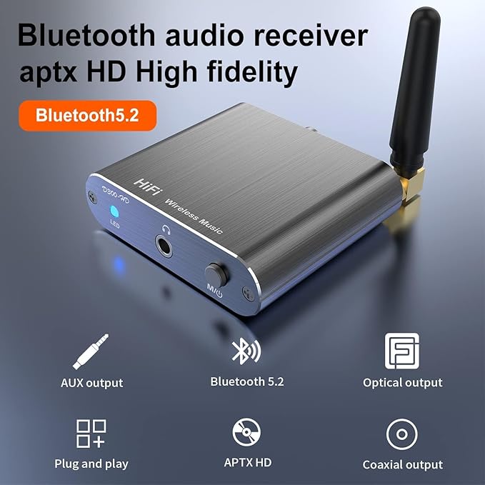 Bluetooth 5.2 Wireless Audio Transmitter Receiver Adapter - Image 2