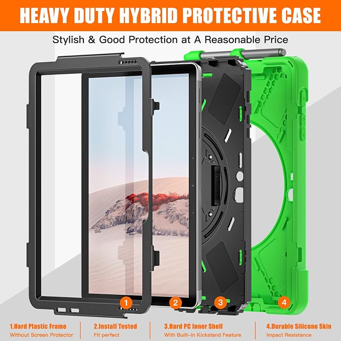 ZenRich Rugged Case for Surface Go 4/Surface Go 3/ Surface Go 2, Surface Go - Image 7