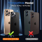 UniqueMe for 3 Pack iPhone 16 Pro/iPhone 16 Pro Max Camera Lens Protector - Image 7