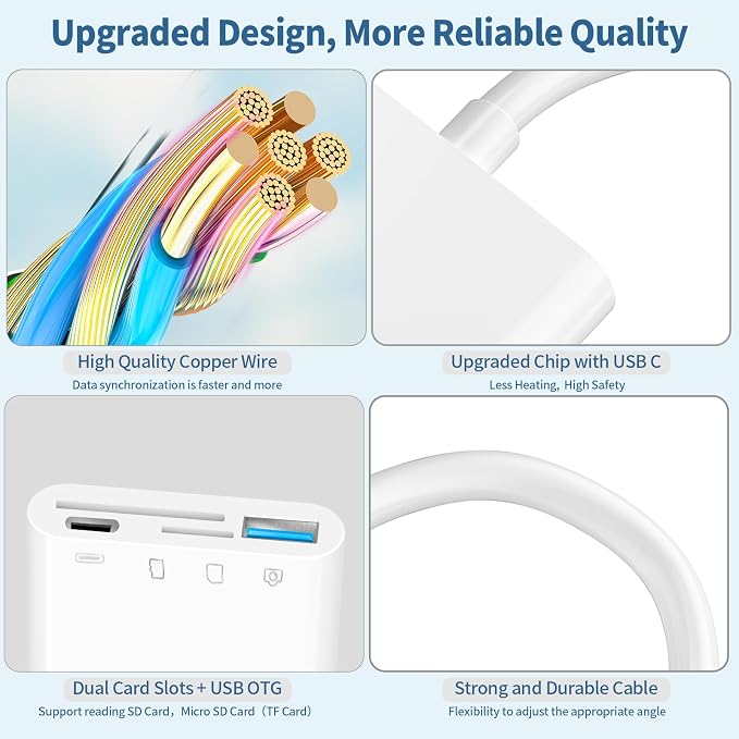 USB-C to SD Card Reader for iPhone iPad - Image 7