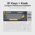 Ajazz AK820 75% Wired Gasket Mechanical Gaming Keyboard - Image 7